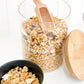Pantry Container for food storage 3l glass jar with bamboo lid. home organisation pantry jar
