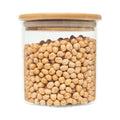 Pantry Container for food storage 500ml glass jar with bamboo lid. home organisation pantry jar. air tight container for pantry organisation