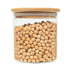 Pantry Container for food storage 500ml glass jar with bamboo lid. home organisation pantry jar