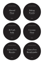 Gluten Free Pantry Stickers (24 Labels) Black or White - Little Label Co - Labels & Tags - 60%, Catchoftheday