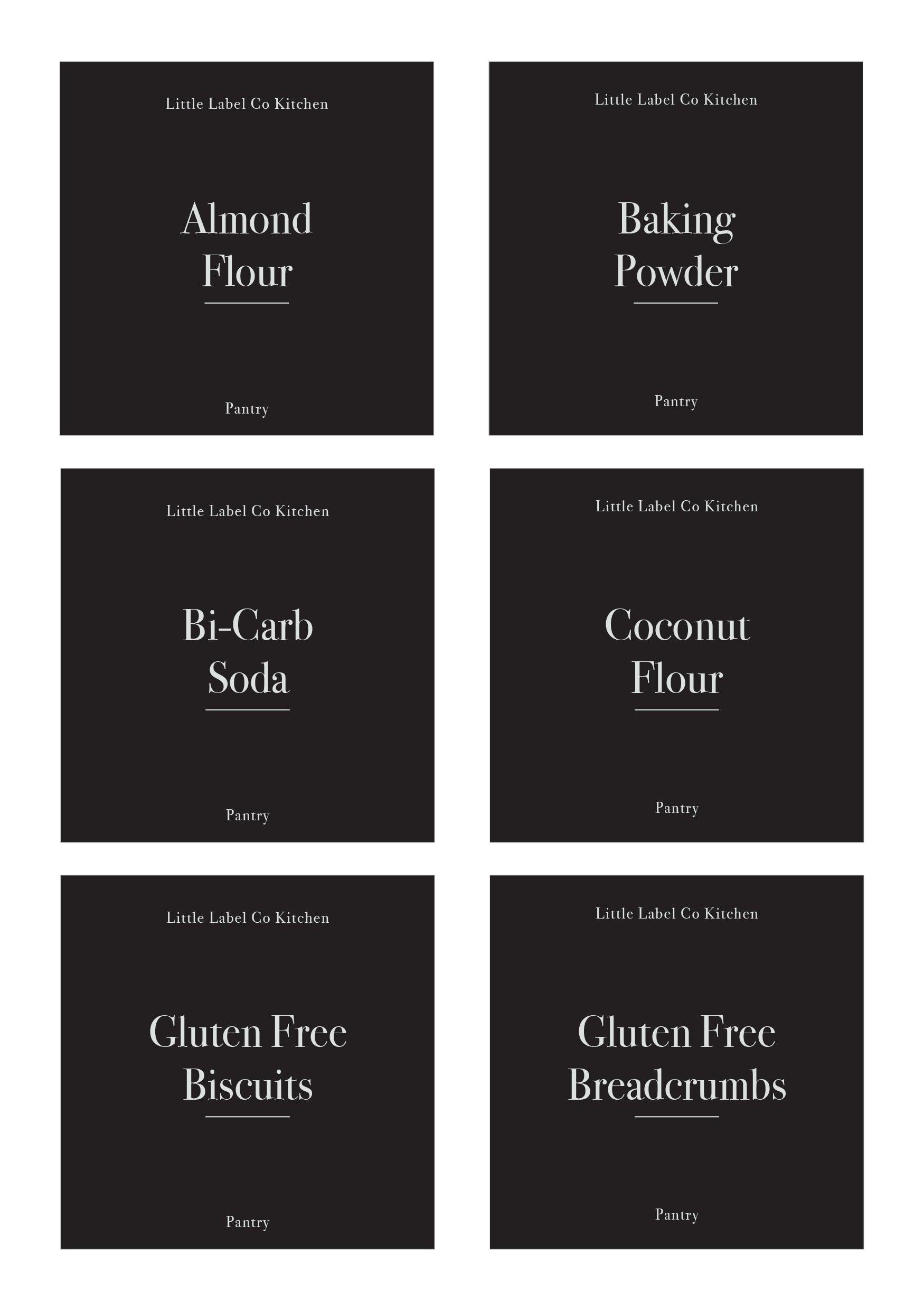 Gluten Free Pantry Stickers (24 Labels) Black or White - Little Label Co - Labels & Tags - 60%, Catchoftheday