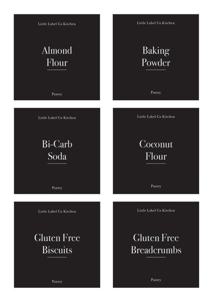 Gluten Free Pantry Stickers (24 Labels) Black or White - Little Label Co - Labels & Tags - 60%, Catchoftheday
