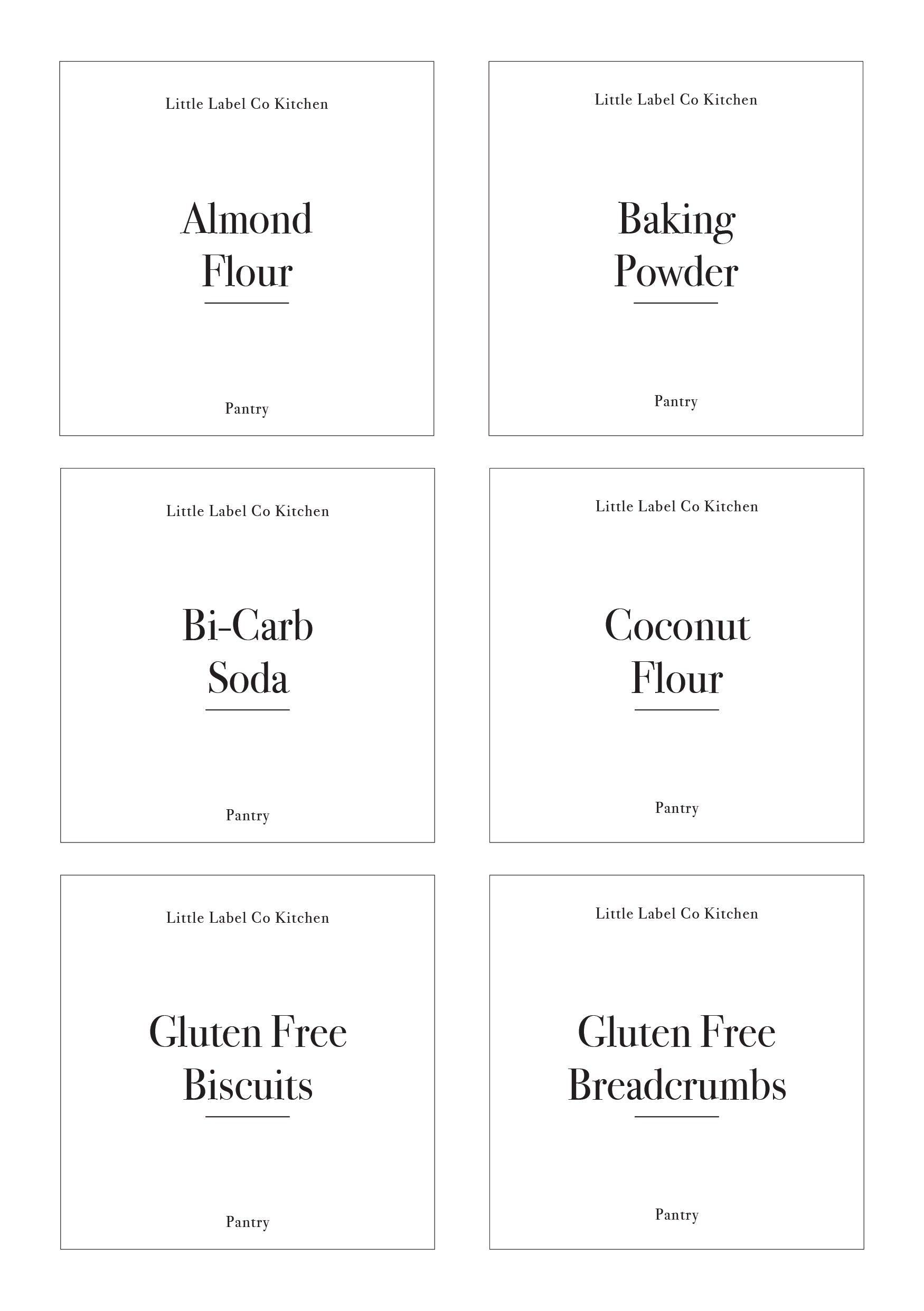 Gluten Free Pantry Stickers (24 Labels) Black or White - Little Label Co - Labels & Tags - 60%, Catchoftheday