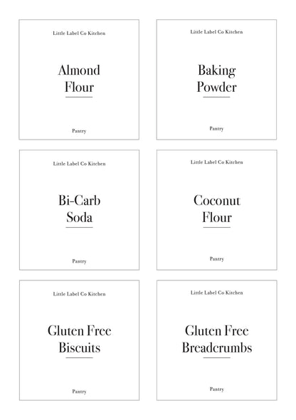 Gluten Free Pantry Stickers (24 Labels) Black or White - Little Label Co - Labels & Tags - 60%, Catchoftheday