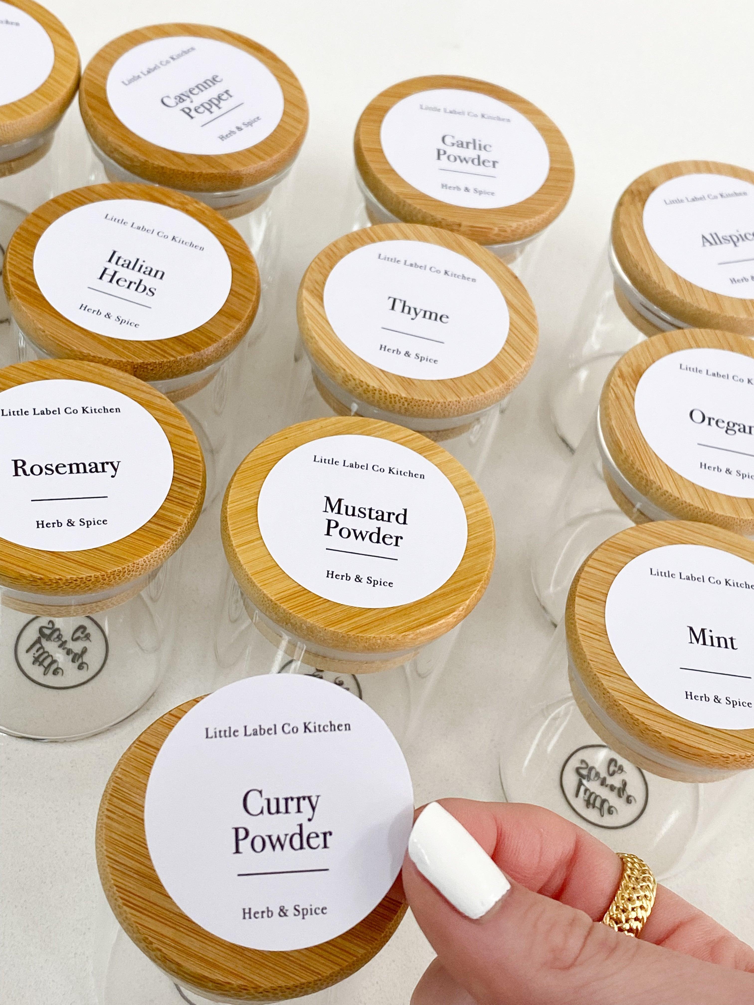 Herb & Spice Stickers (84 Labels) Black or White - Little Label Co - Labels & Tags - 60%, Catchoftheday