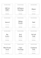 Herb & Spice Stickers (84 Labels) Black or White - Little Label Co - Labels & Tags - 60%, Catchoftheday