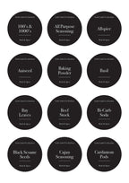 Herb & Spice Stickers (84 Labels) Black or White - Little Label Co - Labels & Tags - 60%, Catchoftheday