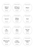 Herb & Spice Stickers (84 Labels) Black or White - Little Label Co - Labels & Tags - 60%, Catchoftheday