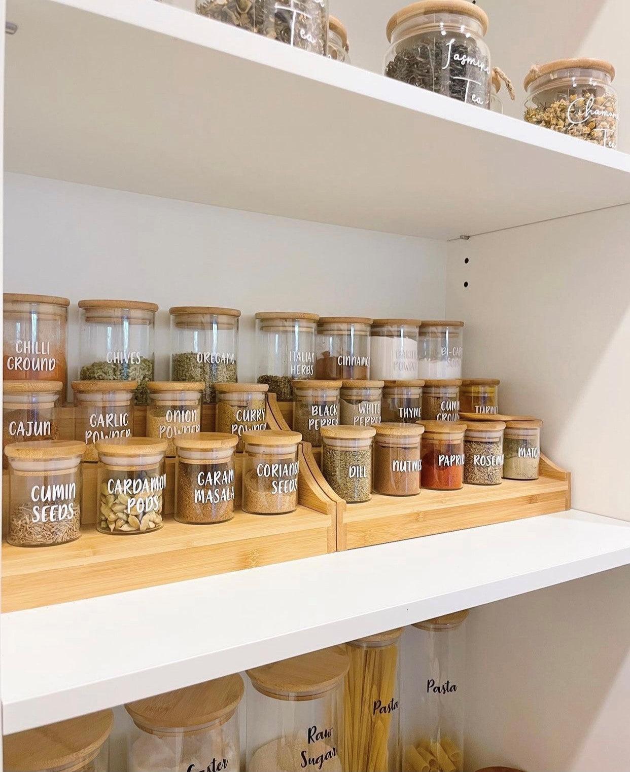 Large Bamboo Shelf - Little Label Co - Kitchen Organizers - 40%, Catchoftheday, Herb & Spice Organisation, mw_grouped_product