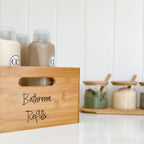 Large Bamboo Storage Tub - Little Label Co - Kitchen Organizers - 30%, Bamboo Storage Solutions, Catchoftheday, mw_grouped_product, Storage Containers