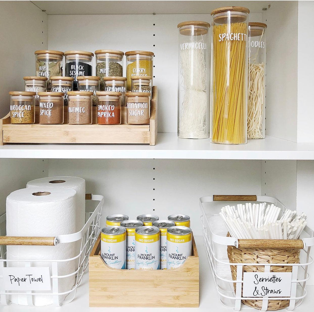 Large Bamboo Storage Tub - Little Label Co - Kitchen Organizers - 30%, Bamboo Storage Solutions, Catchoftheday, mw_grouped_product, Storage Containers