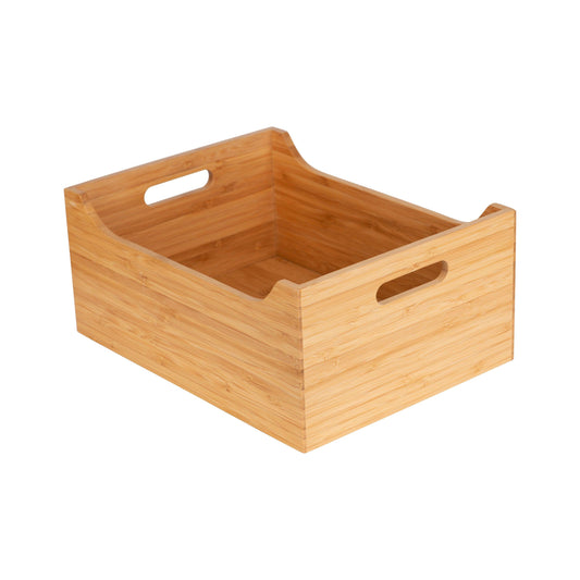 Large Bamboo Storage Tub - Little Label Co - Kitchen Organizers - 30%, Bamboo Storage Solutions, Catchoftheday, mw_grouped_product, Storage Containers