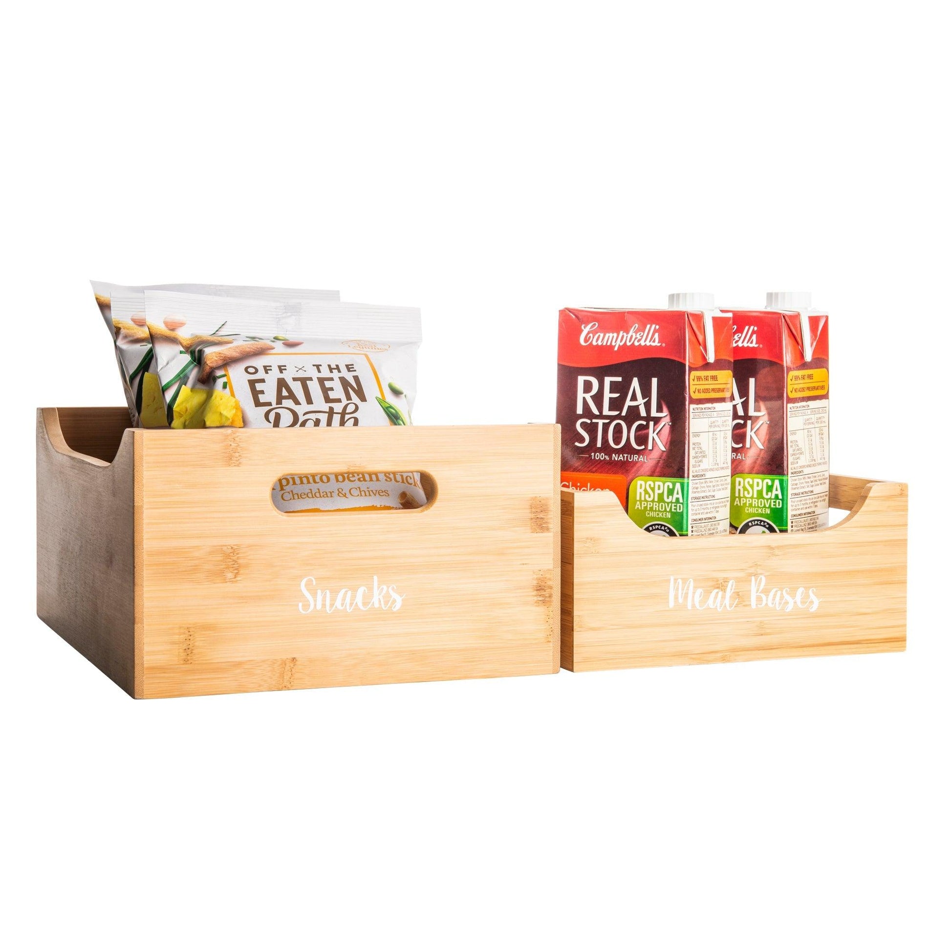 Large Bamboo Storage Tub - Little Label Co - Kitchen Organizers - 30%, Bamboo Storage Solutions, Catchoftheday, mw_grouped_product, Storage Containers