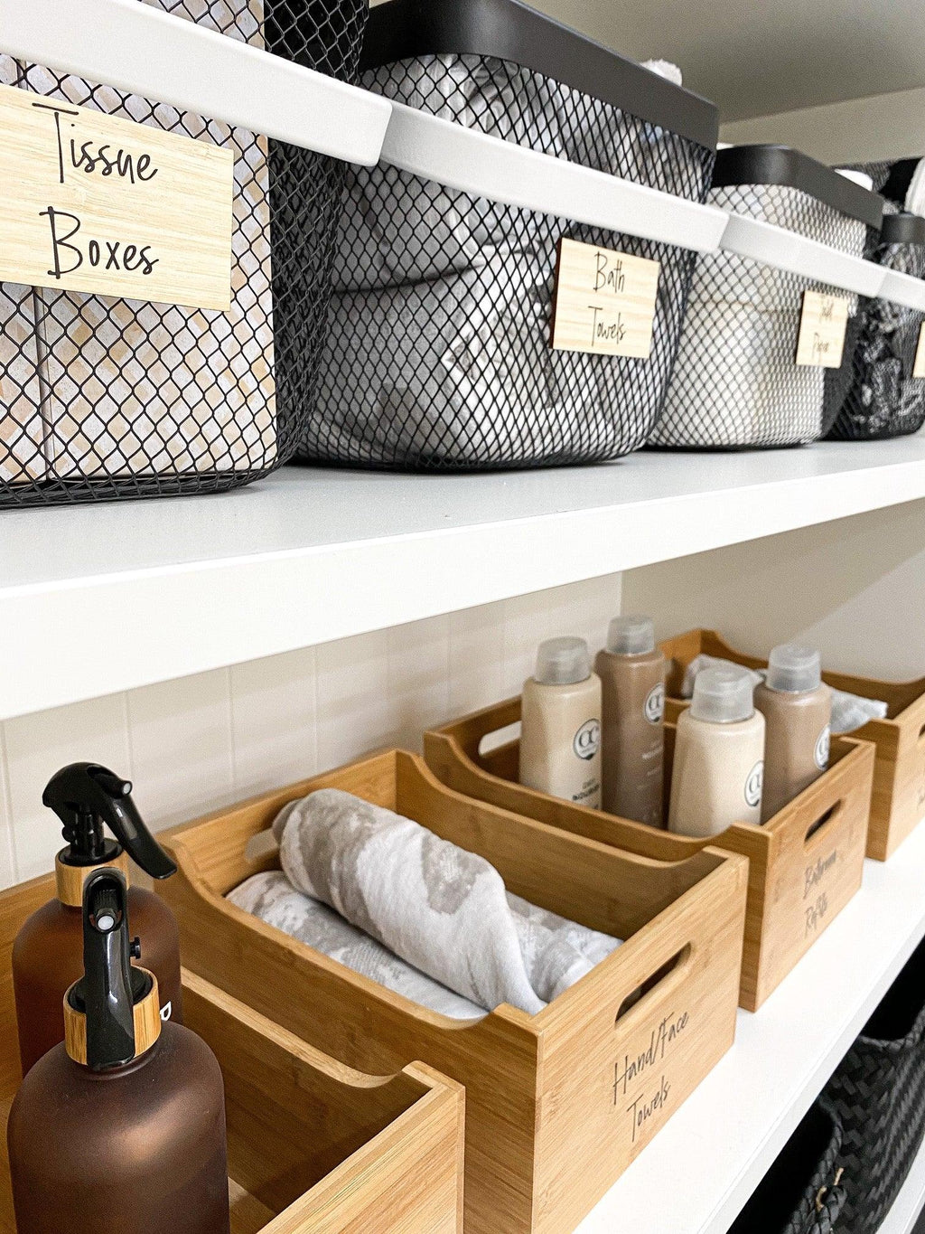 Large Bamboo Storage Tub - Little Label Co - Kitchen Organizers - 30%, Bamboo Storage Solutions, Catchoftheday, mw_grouped_product, Storage Containers