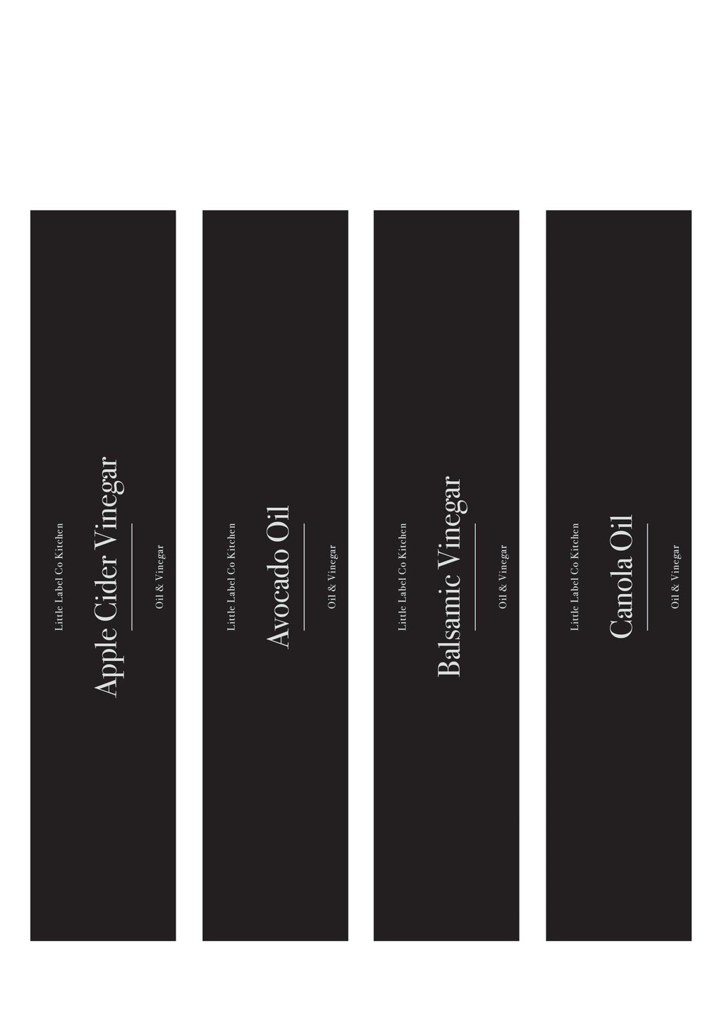 Oil & Vinegar Stickers (16 Labels) Black or White - Little Label Co - Labels & Tags - 60%, Catchoftheday