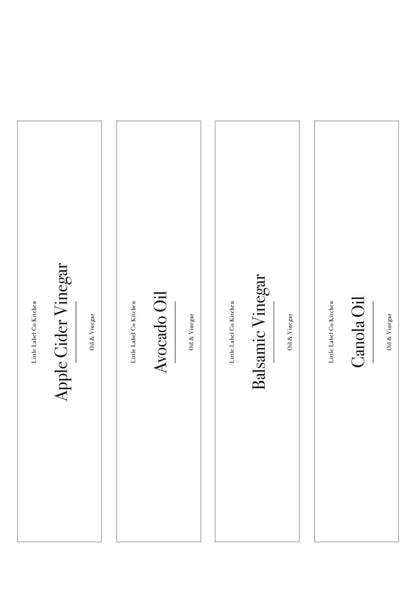Oil & Vinegar Stickers (16 Labels) Black or White - Little Label Co - Labels & Tags - 60%, Catchoftheday