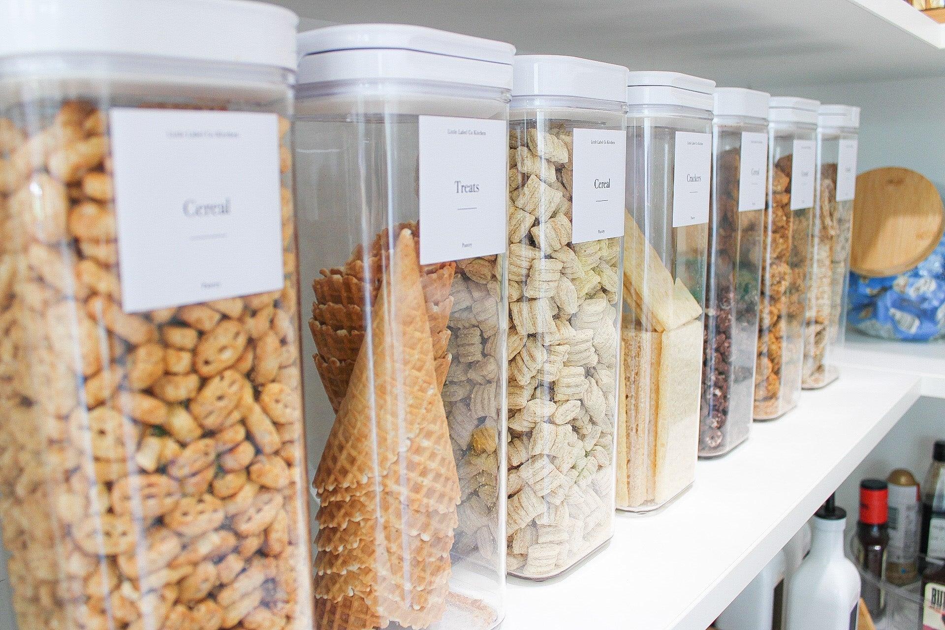 Pantry Stickers (114 Labels) Black or White - Little Label Co - Labels & Tags - 60%, Catchoftheday