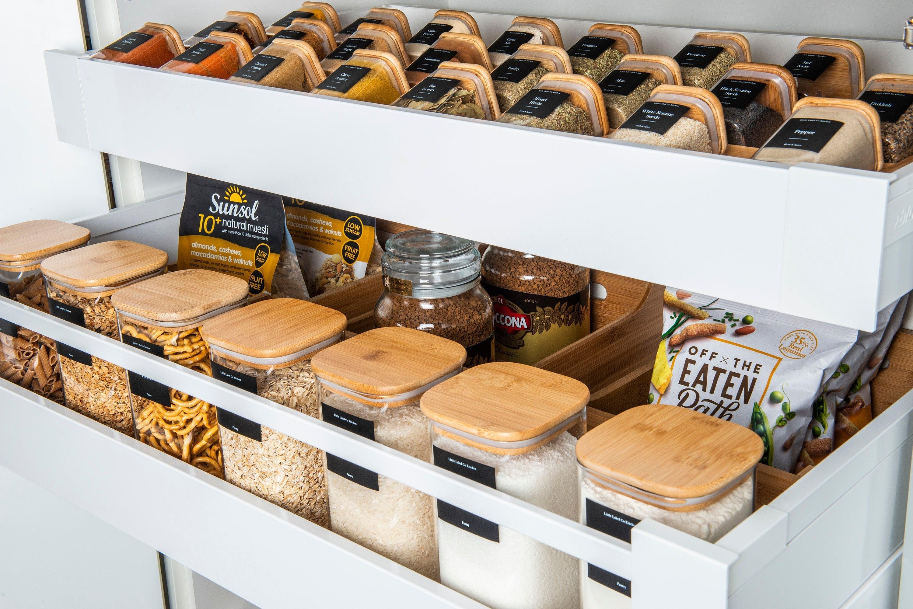 Pantry Stickers (114 Labels) Black or White - Little Label Co - Labels & Tags - 60%, Catchoftheday