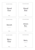 Pantry Stickers (114 Labels) Black or White - Little Label Co - Labels & Tags - 60%, Catchoftheday