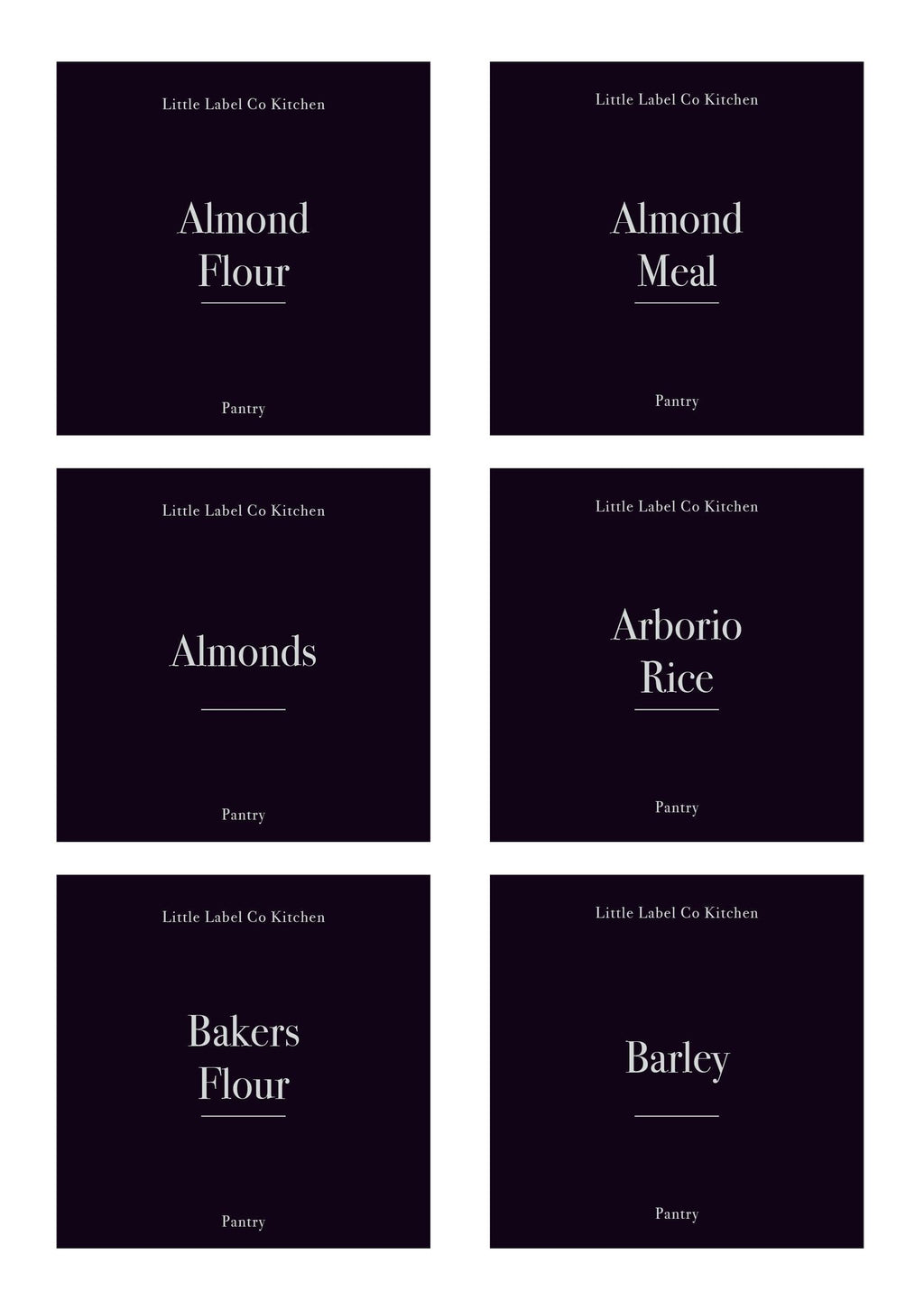 Pantry Stickers (114 Labels) Black or White - Little Label Co - Labels & Tags - 60%, Catchoftheday