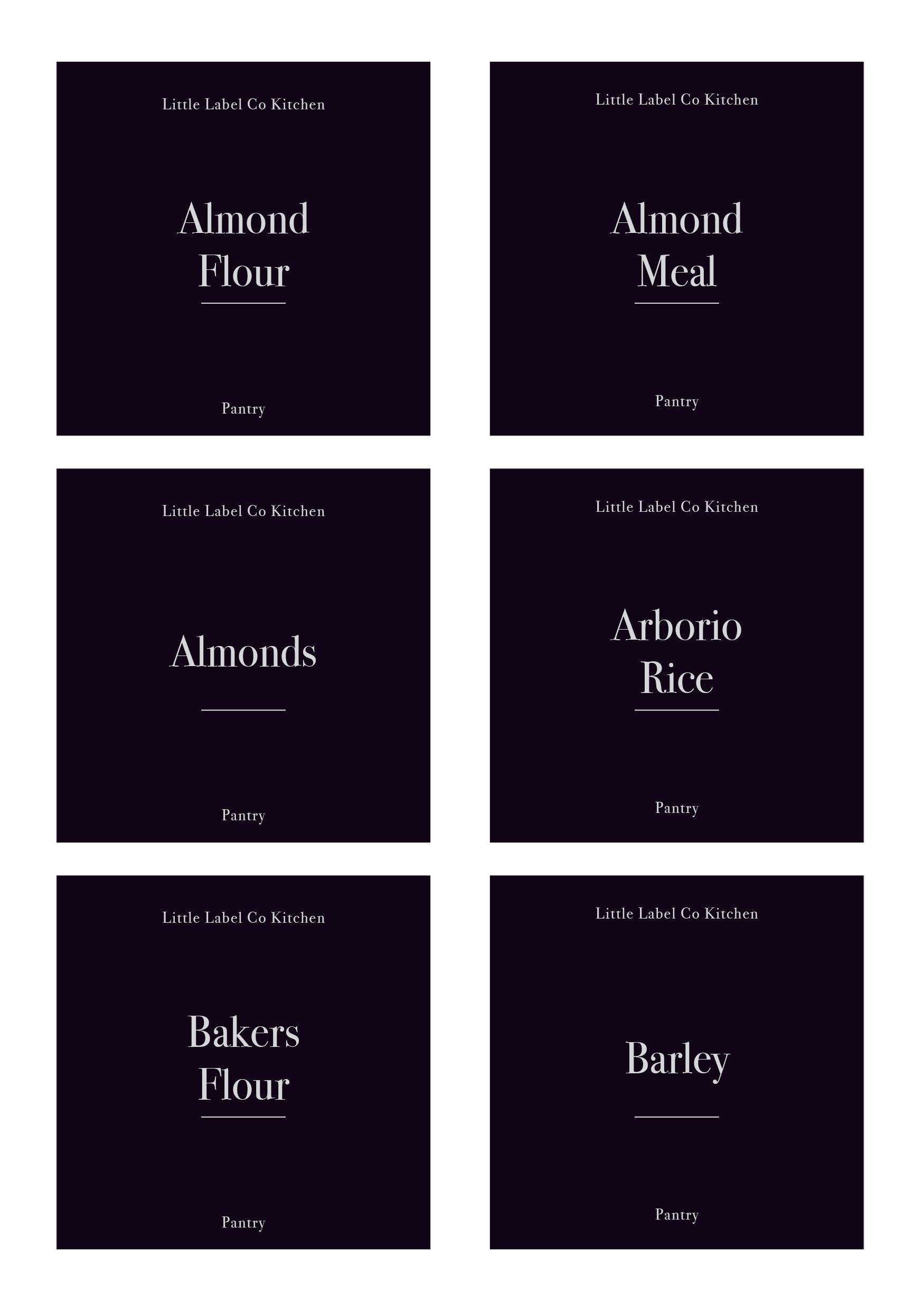 Pantry Stickers (114 Labels) Black or White - Little Label Co - Labels & Tags - 60%, Catchoftheday