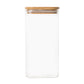 Square Glass and Bamboo Storage Jar 1.75L - Little Label Co - Food Storage Containers - 20%, Food Storage Containers