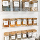 Square Glass and Bamboo Storage Jar 500ml - Little Label Co - Food Storage Containers - 20%, Food Storage Containers