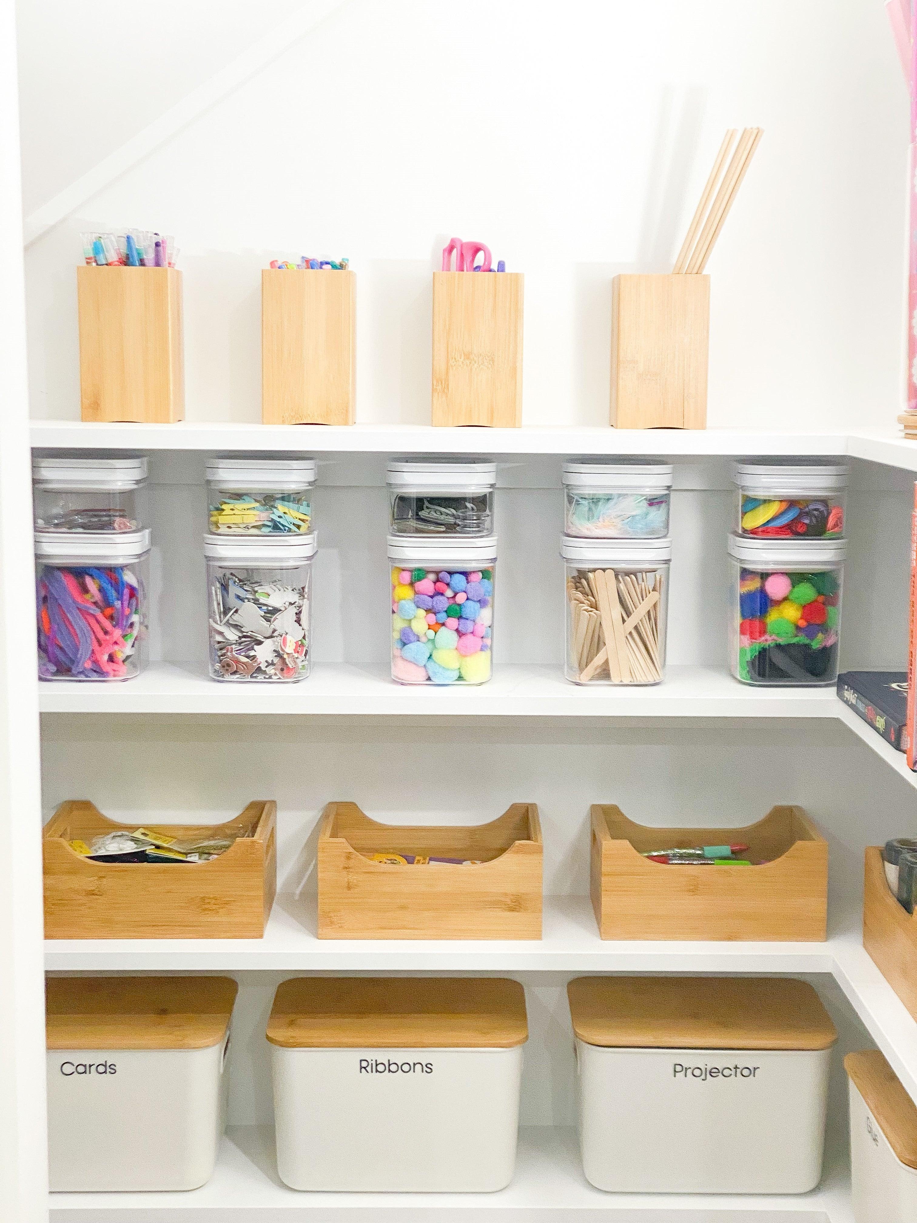 Storage Container Medium with Bamboo Lid - Little Label Co - Storage & Organization - 60%, warehouse