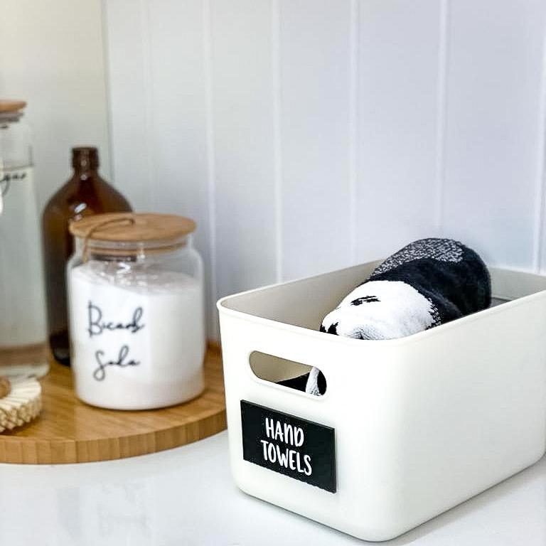 Storage Container Medium with Bamboo Lid - Little Label Co - Storage & Organization - 60%, warehouse