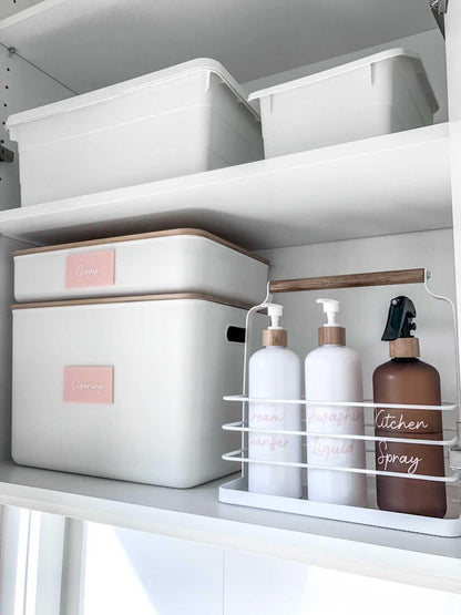 Storage Container Small with Bamboo Lid - Little Label Co - Storage & Organization - 60%, warehouse