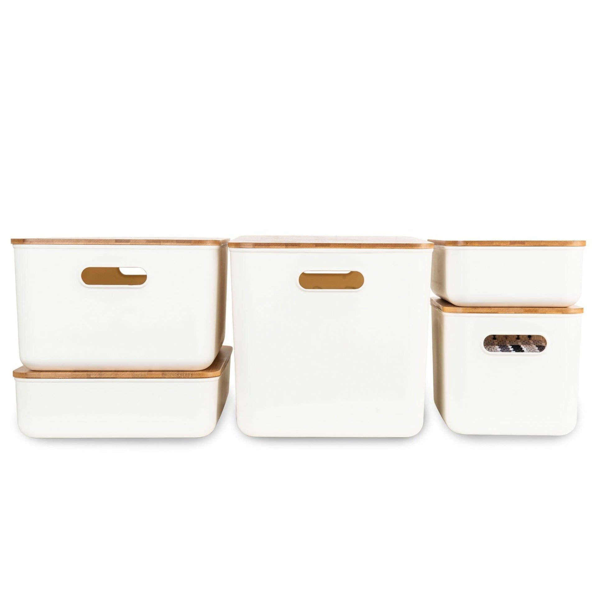Storage Container Small with Bamboo Lid - Little Label Co - Storage & Organization - 60%, warehouse