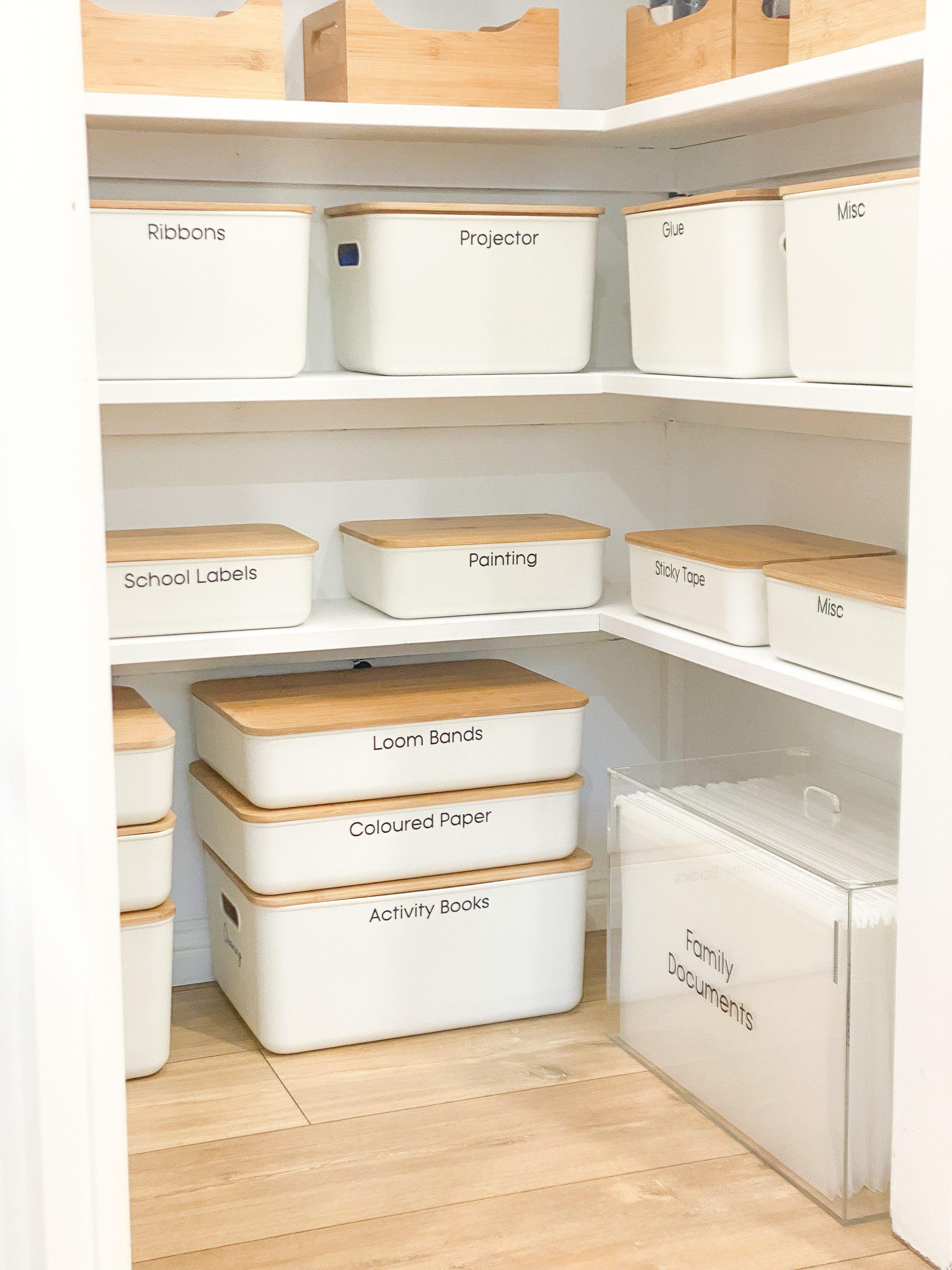 Storage Container Small with Bamboo Lid - Little Label Co - Storage & Organization - 60%, warehouse