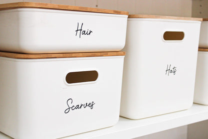 Storage Container Small with Bamboo Lid - Little Label Co - Storage & Organization - 60%, warehouse