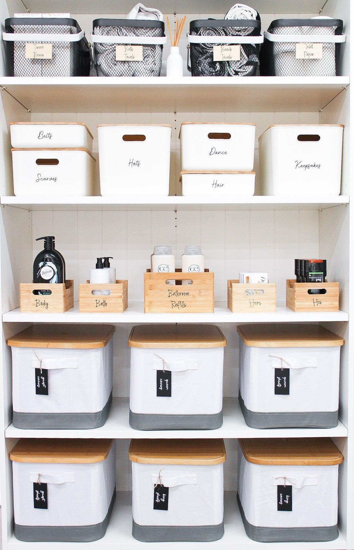 Storage Container Small with Bamboo Lid - Little Label Co - Storage & Organization - 60%, warehouse