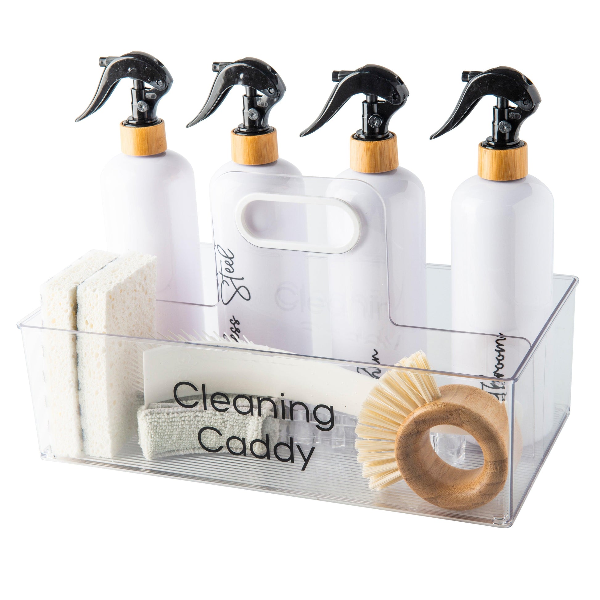 White 500ml Bottle with Black Spray - Little Label Co - Household Cleaning Products - 20%