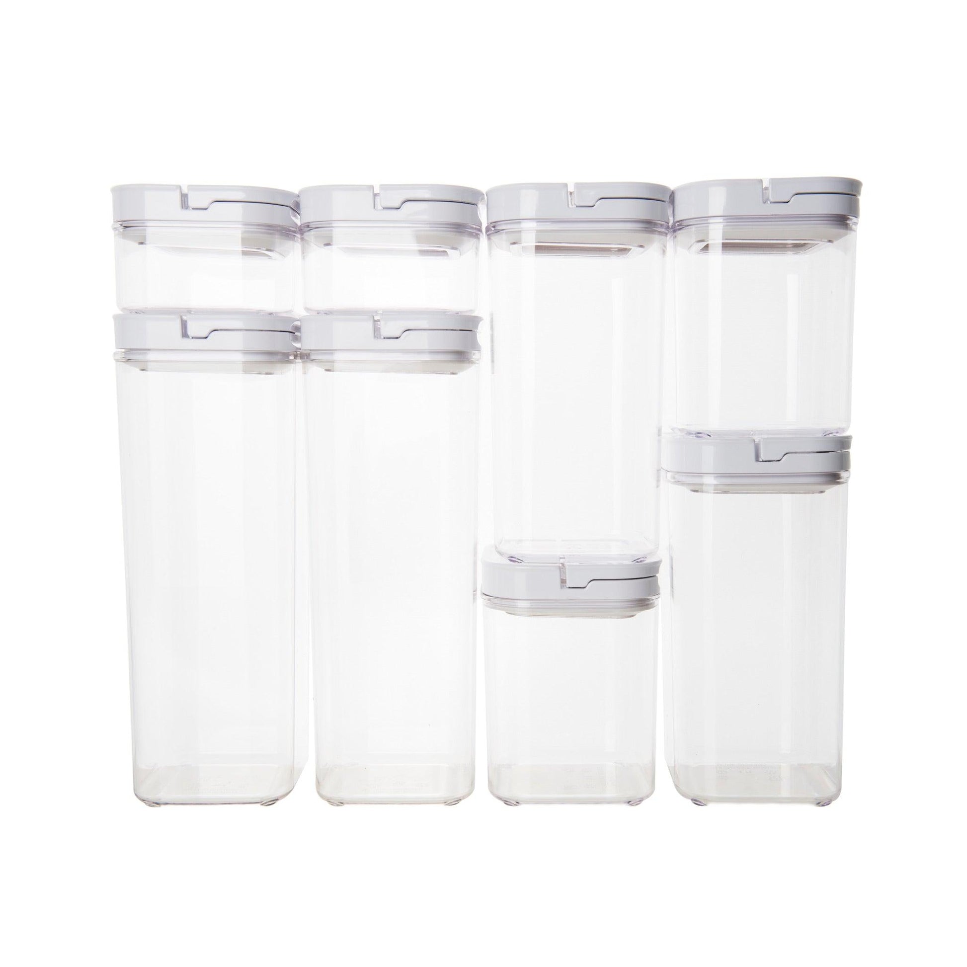 White Flip Canister Value Pack x 12 - Little Label Co - Food Storage Containers - 20%, LLC Flip Canister