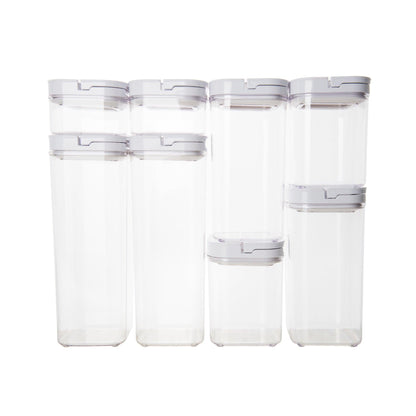 White Flip Canister Value Pack x 12 - Little Label Co - Food Storage Containers - 20%, LLC Flip Canister
