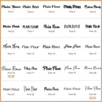 Different font labels for your flip canisters