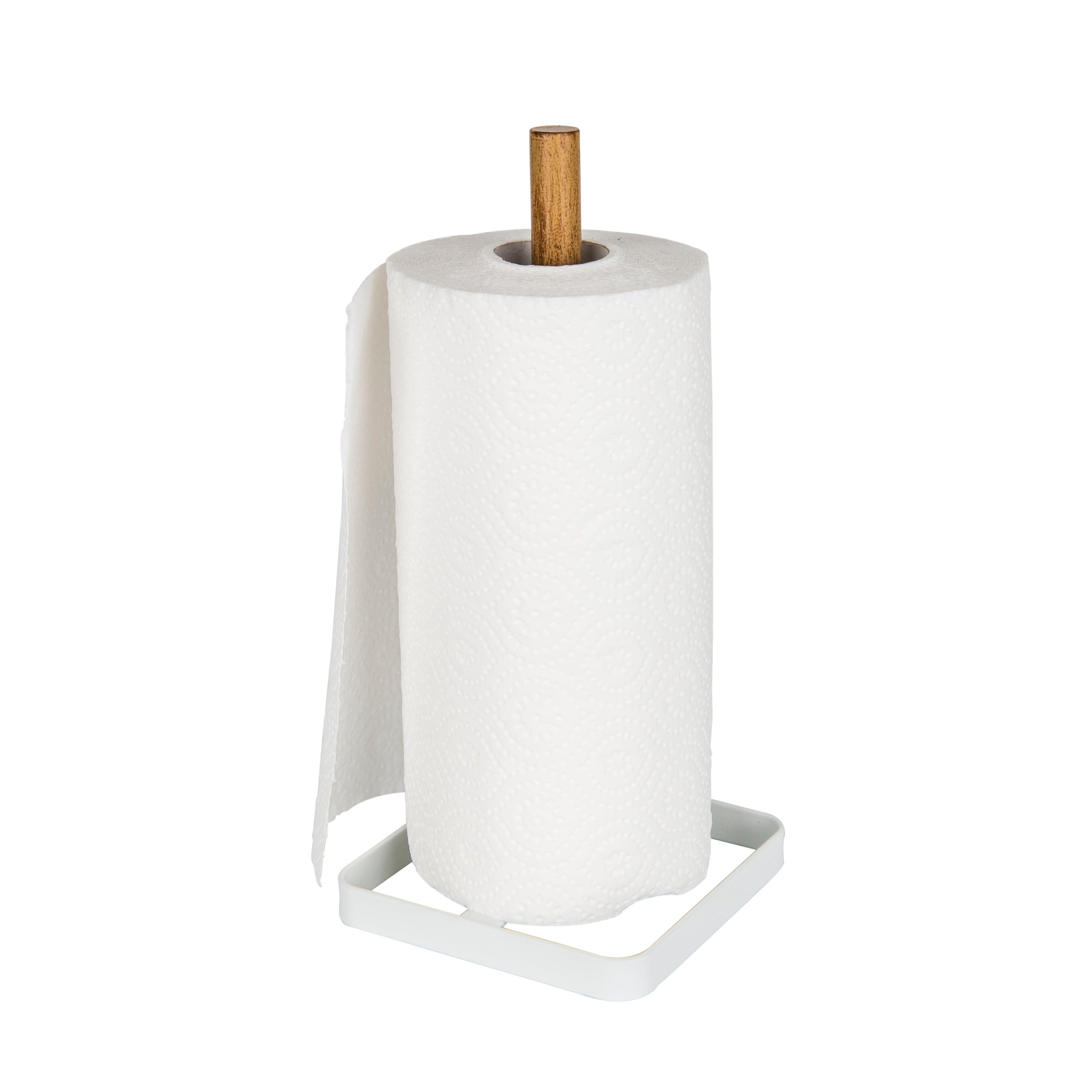 Wire & Bamboo Paper Towel Holder - Little Label Co - Paper Towel Holders & Dispensers - 20%