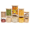 Bamboo Glass Jars Small Pack - Little Label Co - Food Storage Containers - Bamboo Storage Solutions, bundle, mw_grouped_product, Storage Containers, Value Packs